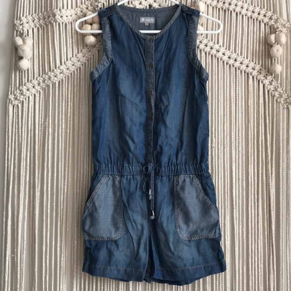 Adorable jeans one piece suite!
